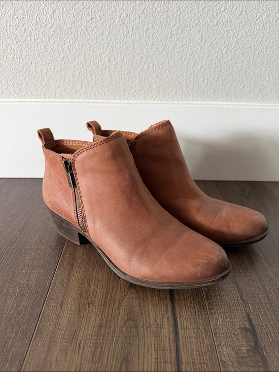 Lucky Brand Shoes - Lucky Brand Brown Leather Ankle Booties